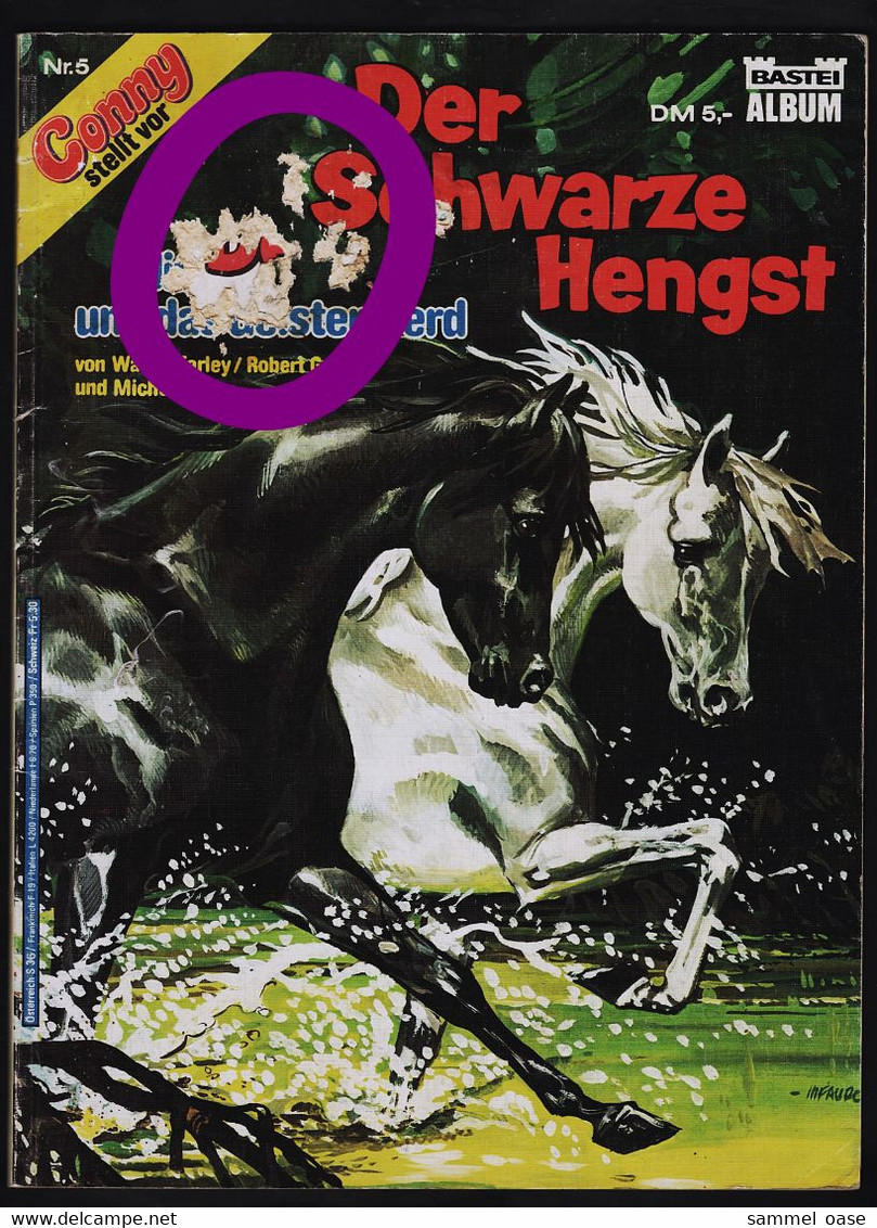 Der Schwarze Hengst  -  Band 5 : Blitz Und Das Geisterpferd  -  Bastei Verlag 1984 - Autres & Non Classés