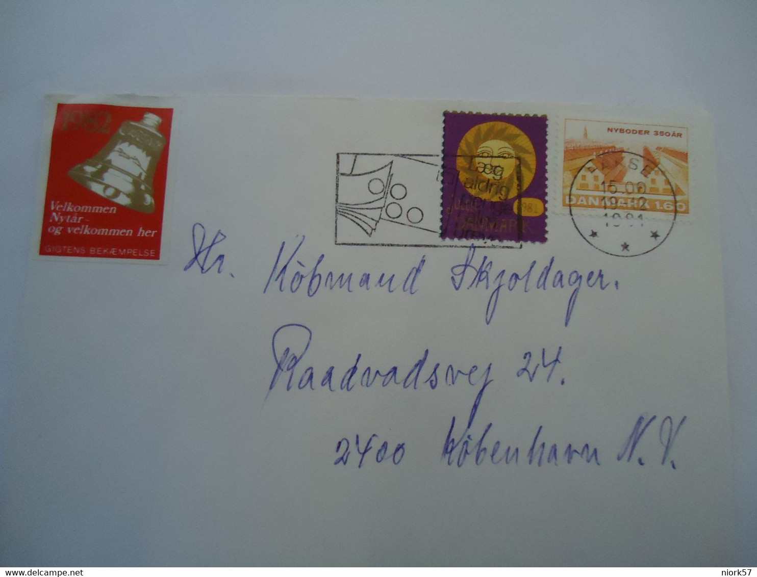 DENMARK COVER  1981 WITH VIGNETTES - Maximumkarten (MC)