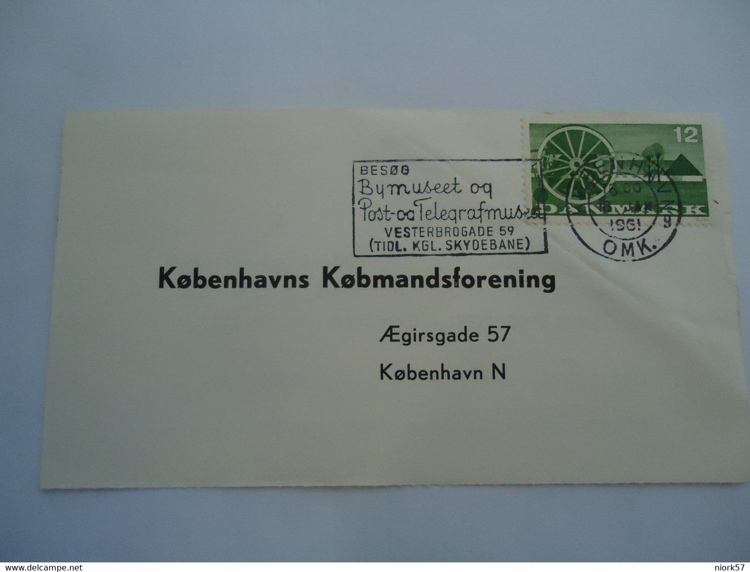 DENMARK SHEET 1961 2 SCAN - Maximumkaarten