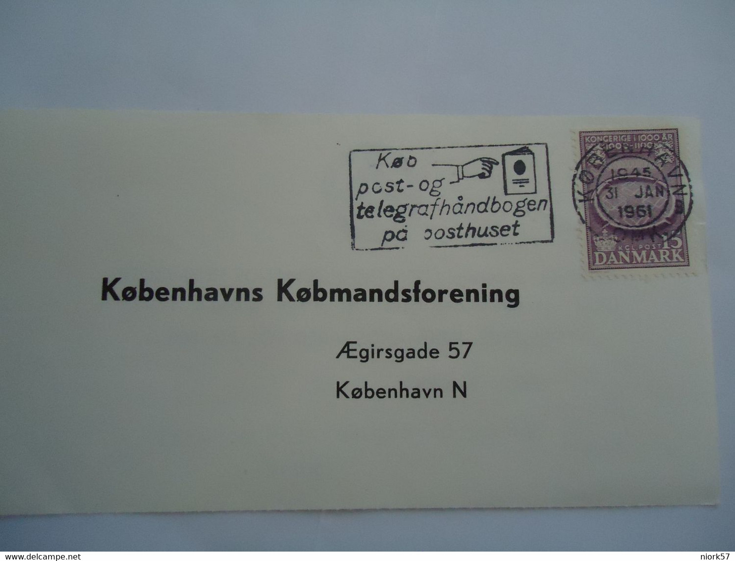 DENMARK SHEET 1961 2 SCAN - Maximumkarten (MC)