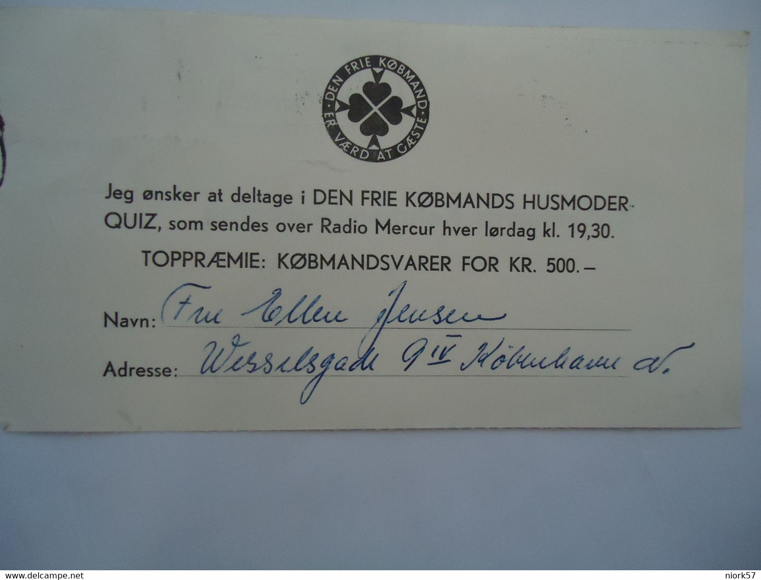 DENMARK SHEET 1961 2 SCAN - Maximum Cards & Covers
