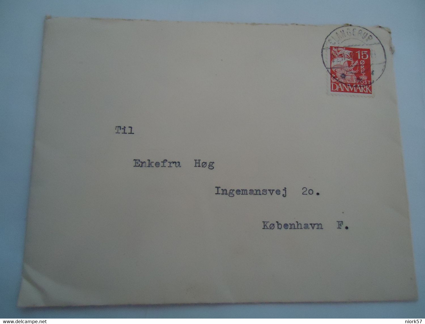 DENMARK COVER 1933 GLANGERUP   WIH CARDS - Tarjetas – Máximo