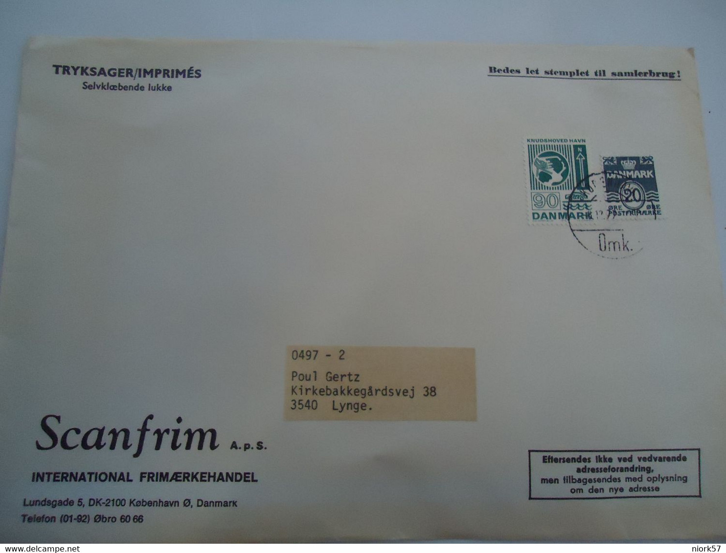 DENMARK COVER 1979  KOBENHAVN OMK - Maximum Cards & Covers