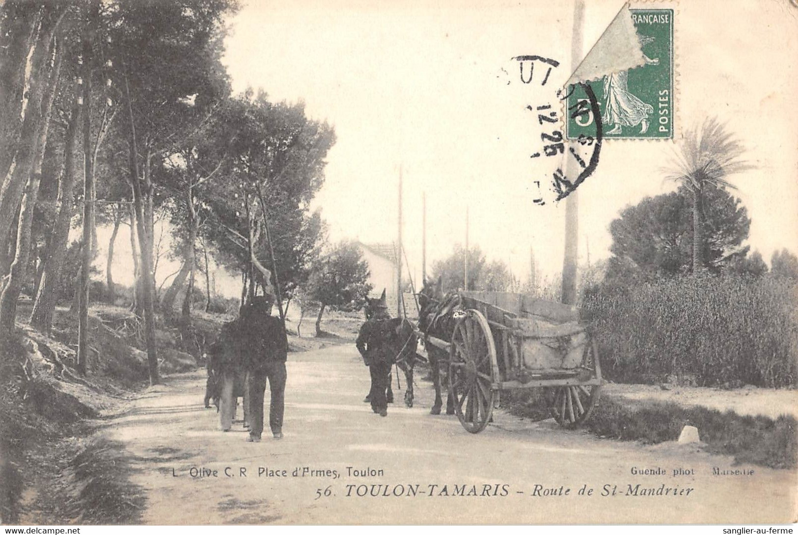 CPA 83 TOULON TAMARIS ROUTE DE SAINT MANDRIER - Toulon