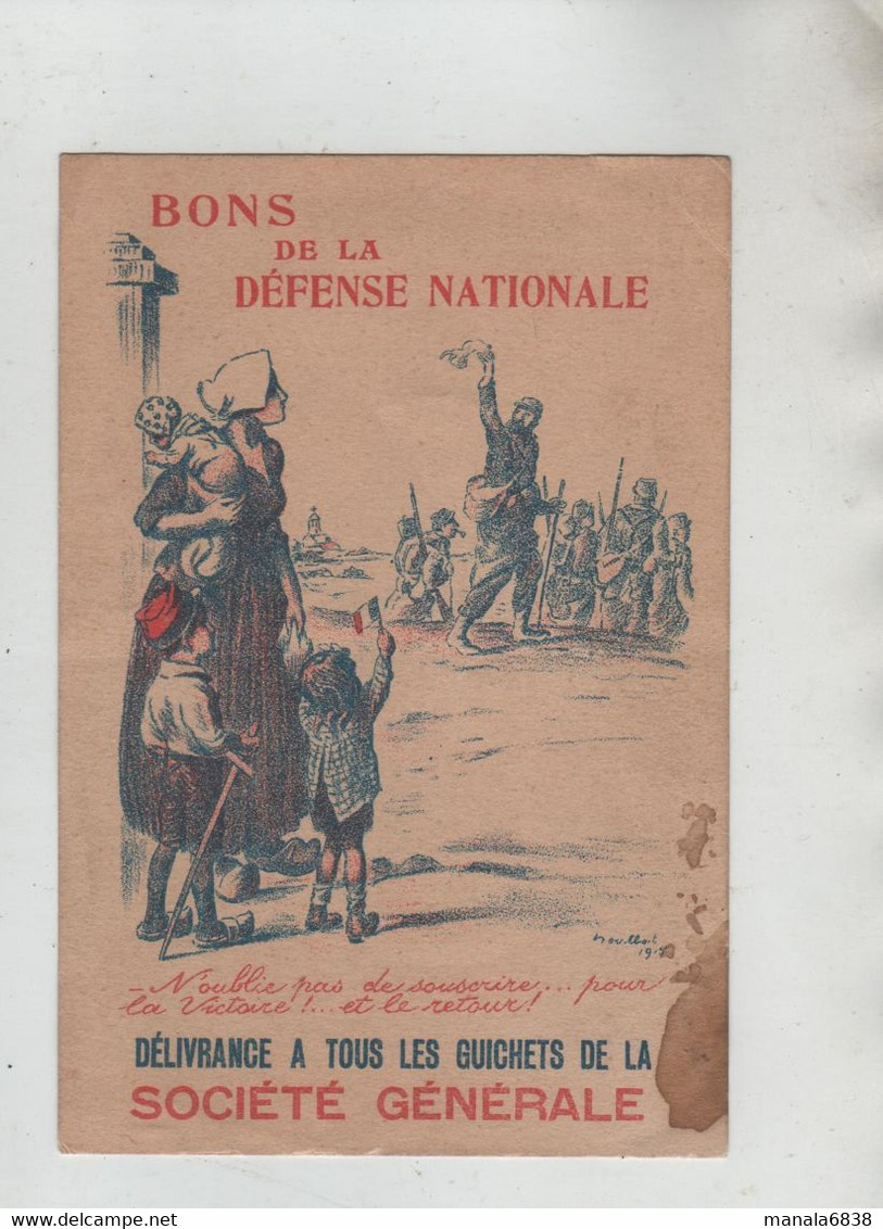 Bon De La Défense Nationale Société Générale - Ohne Zuordnung