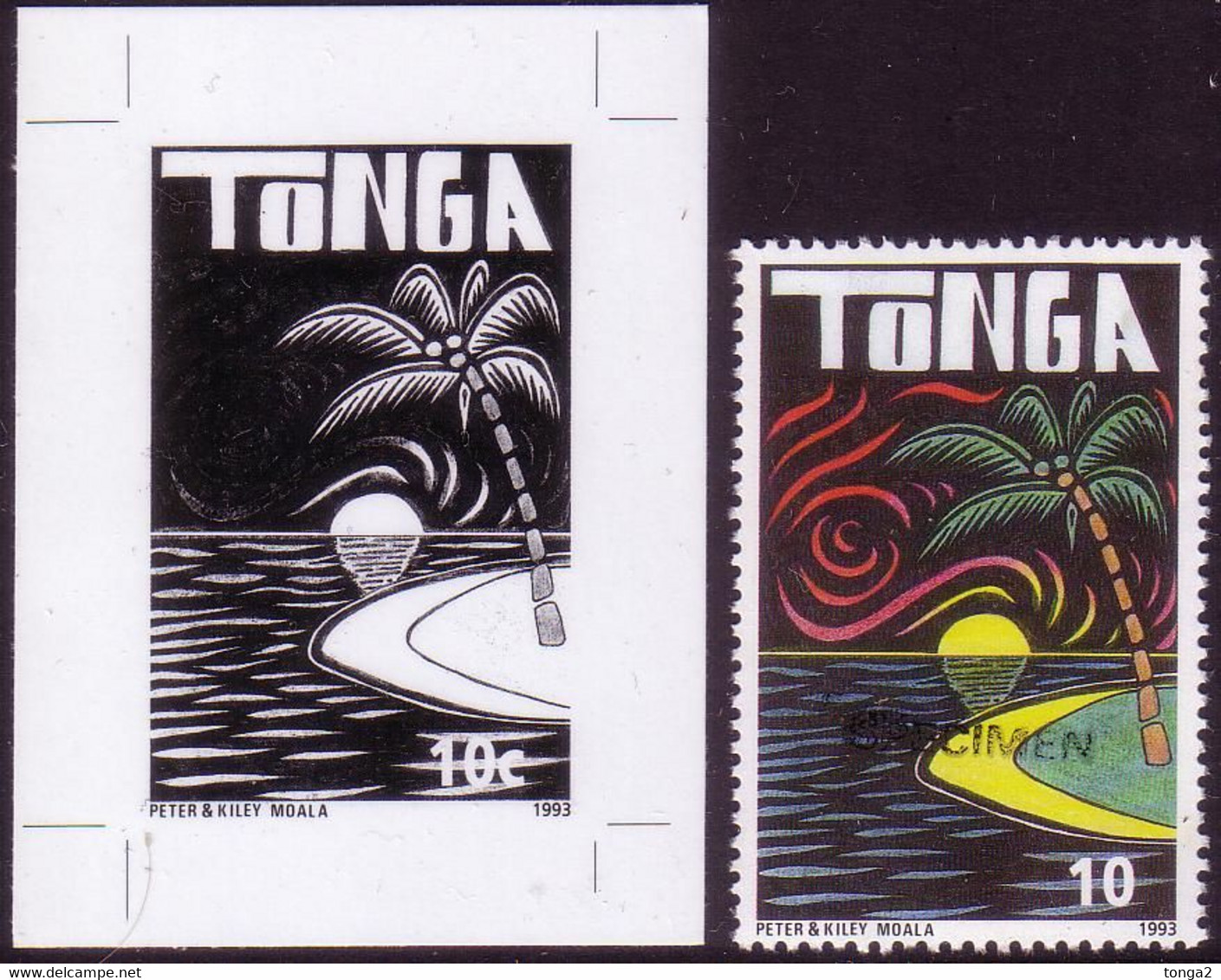 Tonga 1993  Island Scene - Proof + Specimen - Details In Item Description - Iles