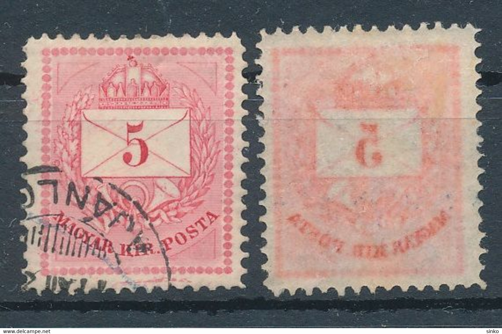 1874. Colour Number 5kr Stamps - Ungebraucht