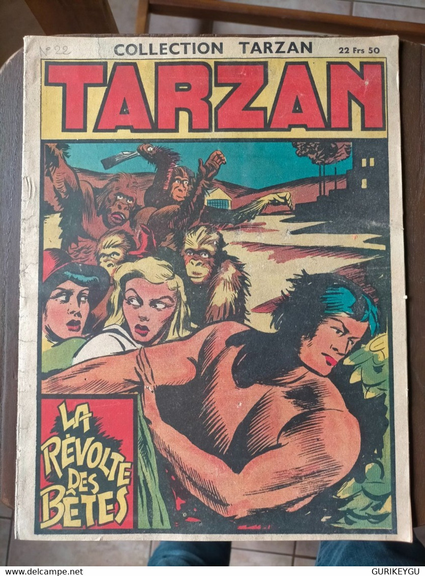 TARZAN N° 22  Editions Mondiales 1947 La Révolte Des Bêtes - Tarzan
