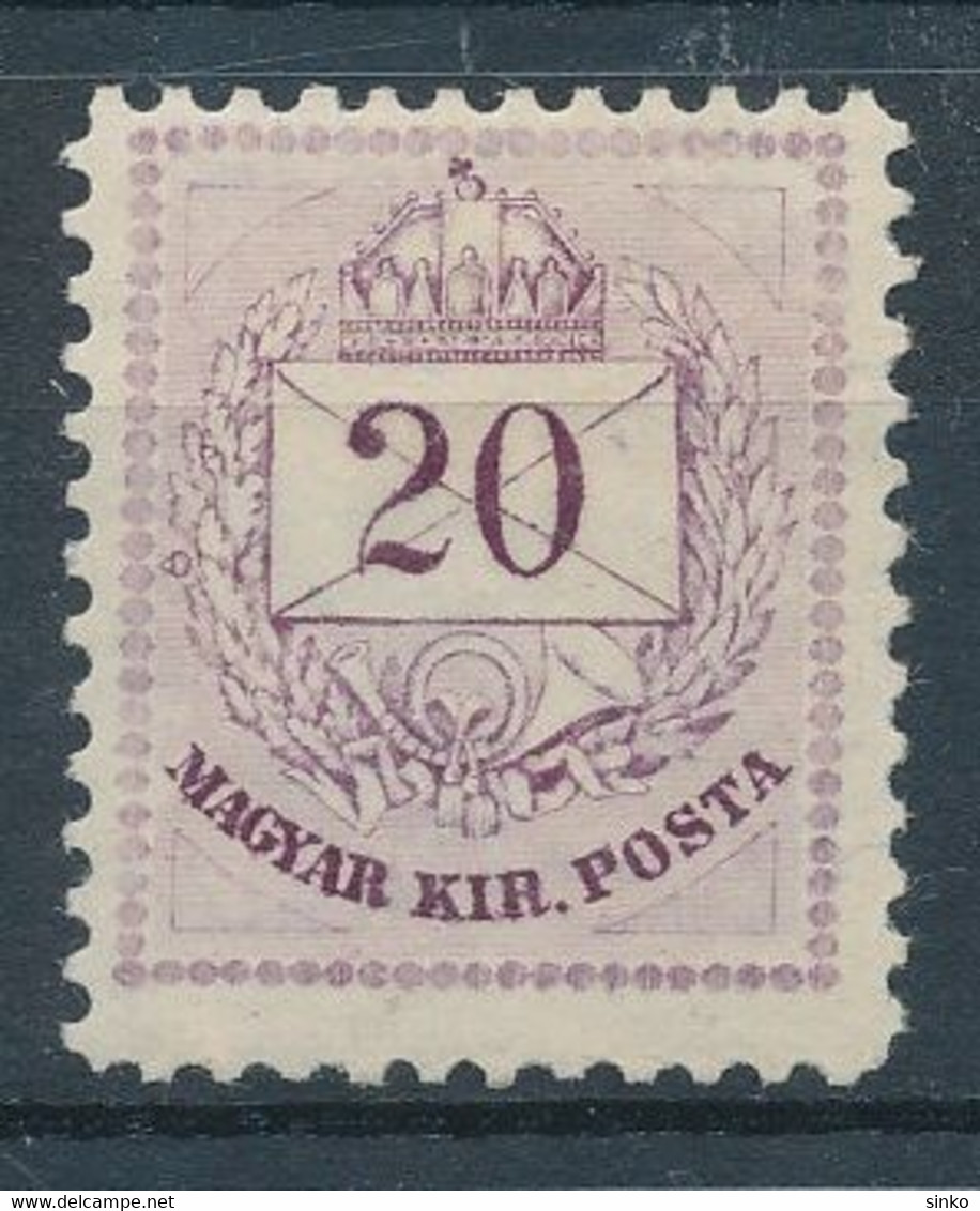 1874. Colour Number 20kr Stamp - Ungebraucht