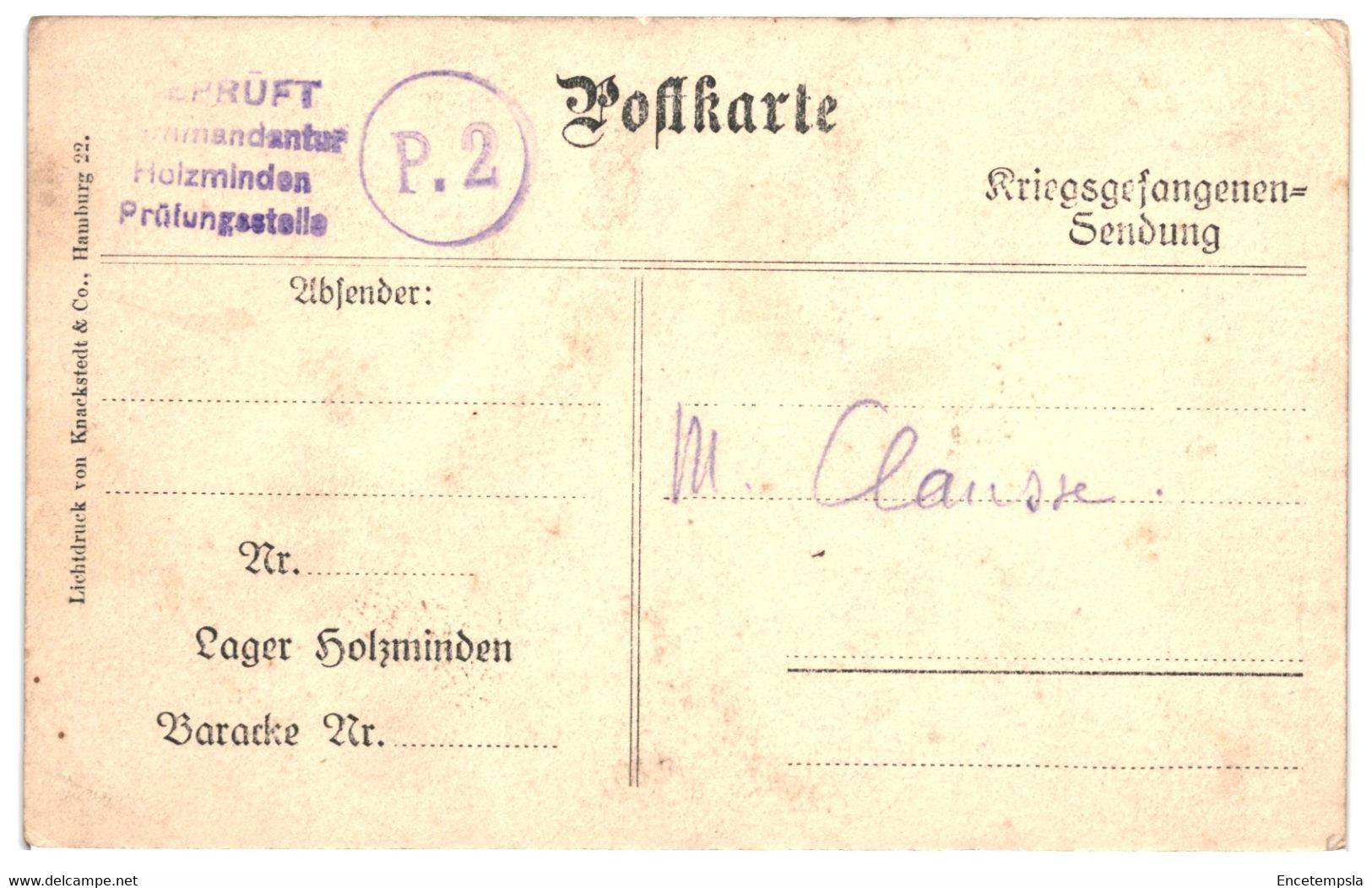 CPA-Carte Postale-Germany-Holzminden- Intérieur De La Chapelle Catholique   VM39535 - Holzminden