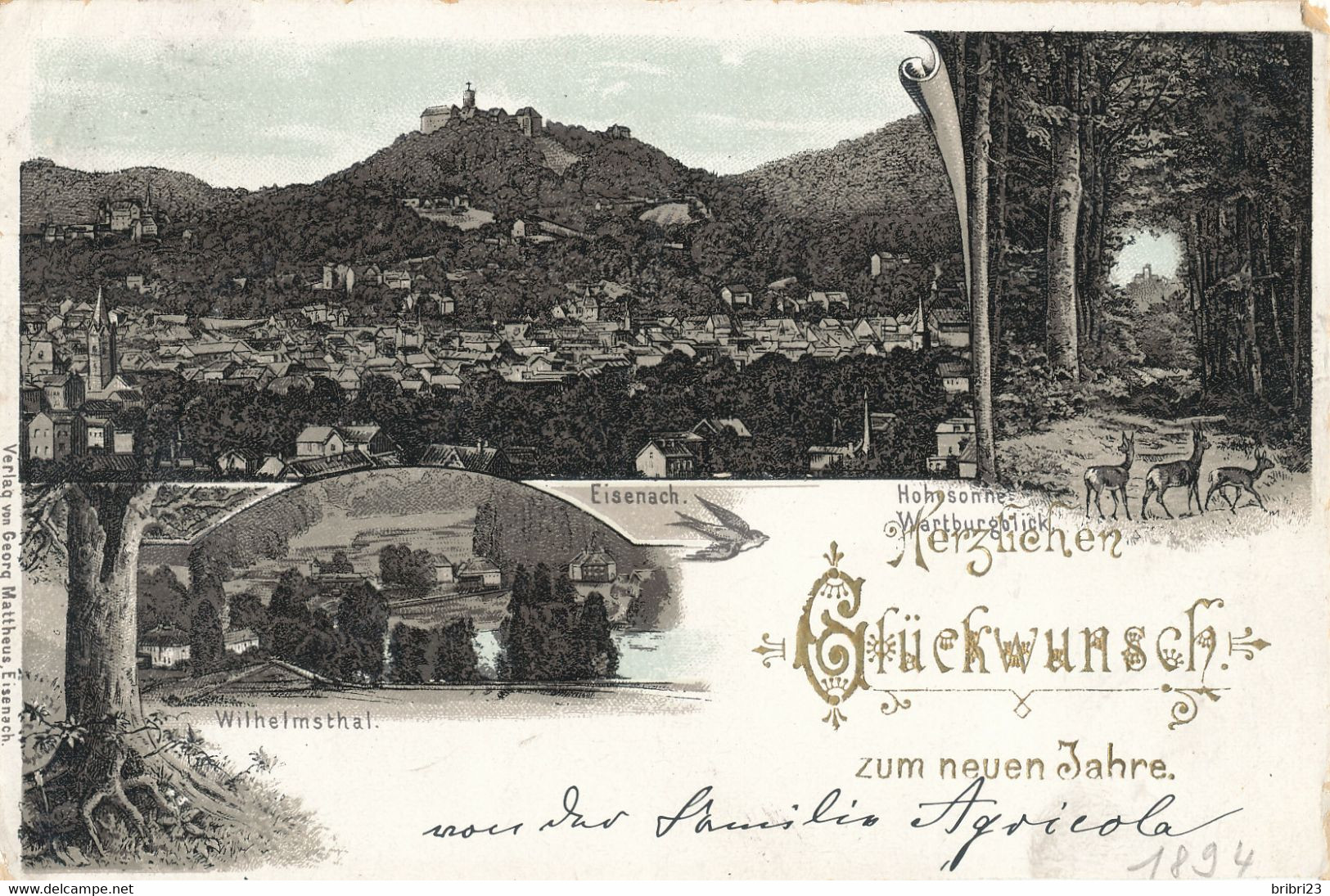 Glückwunsch Herzlichen 1894 - Bad Camberg