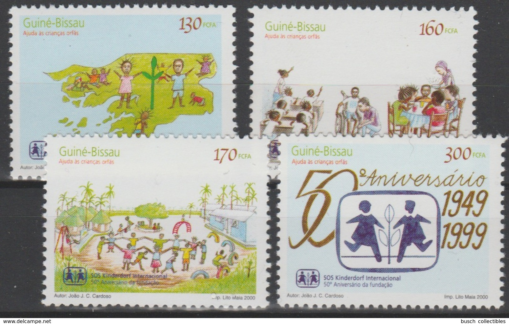 Guiné-Bissau Guinea Guinée 2000 Mi. 1267 - 1270 SOS Kinderdorf Village D'enfants 50 Ans Jahre Years MNH** - Stamps