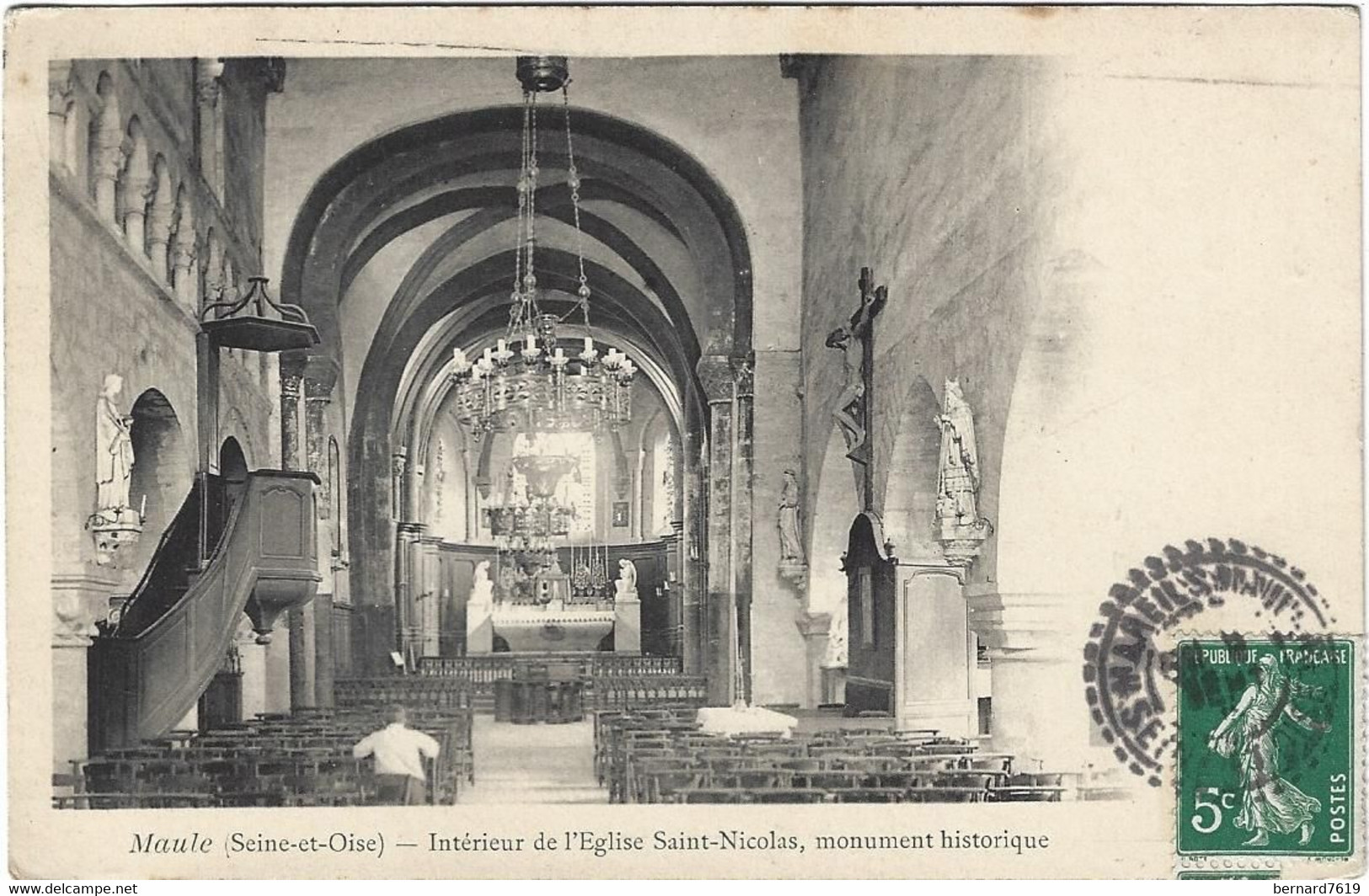 78    Maule  -   Eglise Saint Nicolas - Interieur - Maule