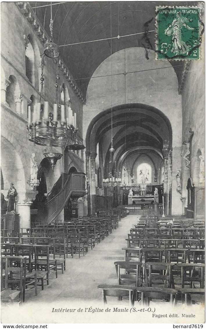 78    Maule  -   Eglise Saint Nicolas - Interieur - Maule