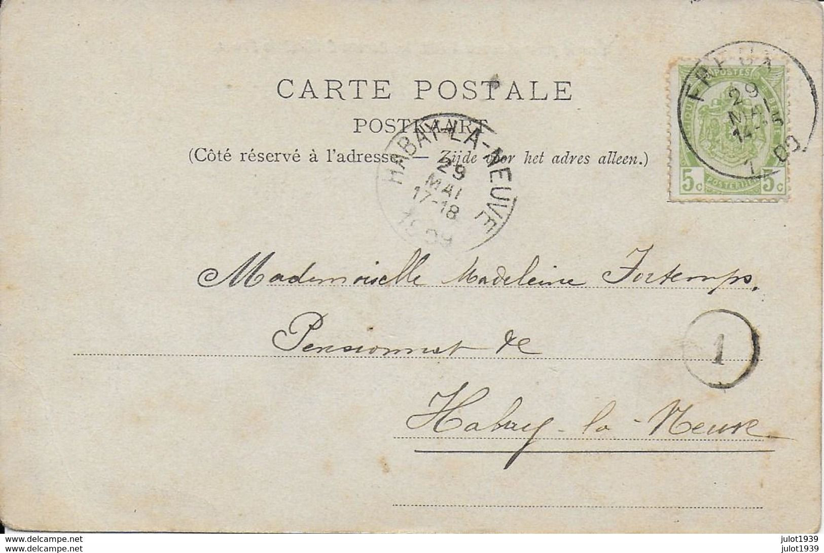 FREUX ..-- Ecurie Des Barons GOFFINET . 1909 Vers HABAY ( Melle Madeleine FORTEMPS ) . Voir Verso . - Libramont-Chevigny