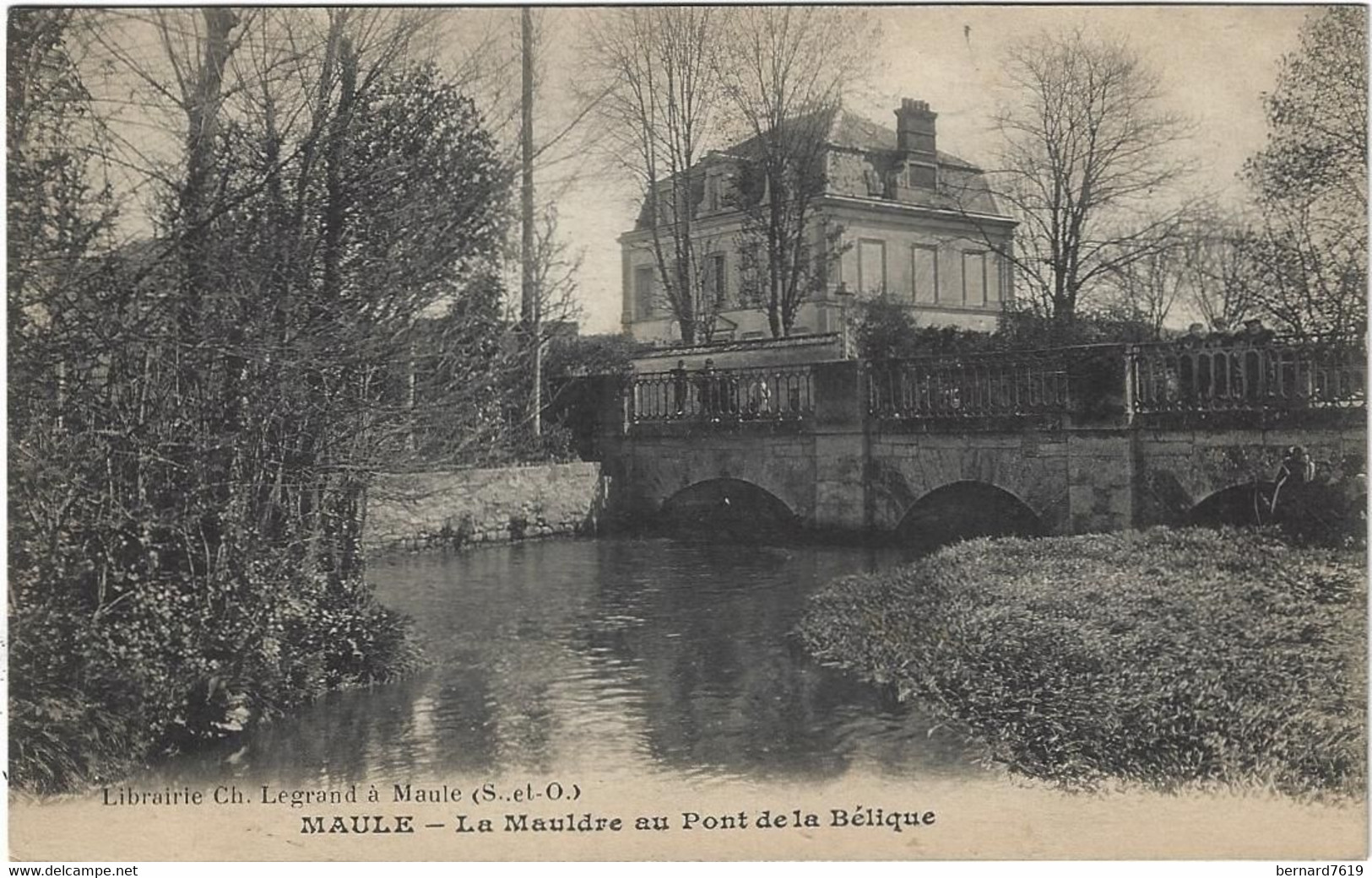 78    Maule  -  La  Mauldre Au Pont De La Belique - Maule