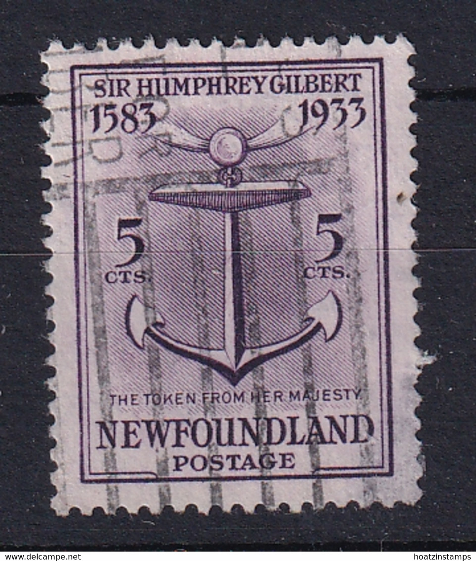 Newfoundland: 1933   350th Anniv Of Humphrey Gilbert's Annexation  SG240   5c    Used - 1908-1947