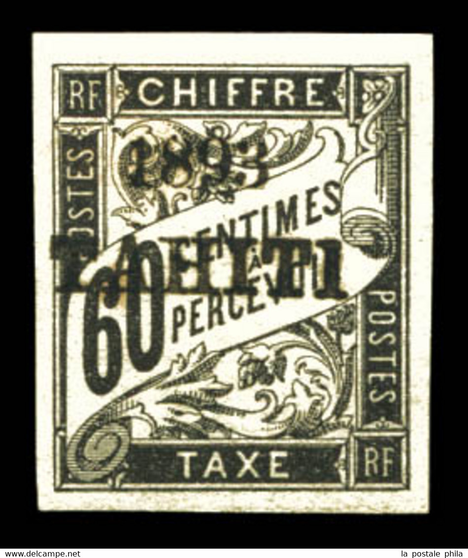 N°24, 60c Noir, Tirage 200 Exemplaires. SUP (signé/certificat)  Qualité: *  Cote: 680 Euros - Unused Stamps