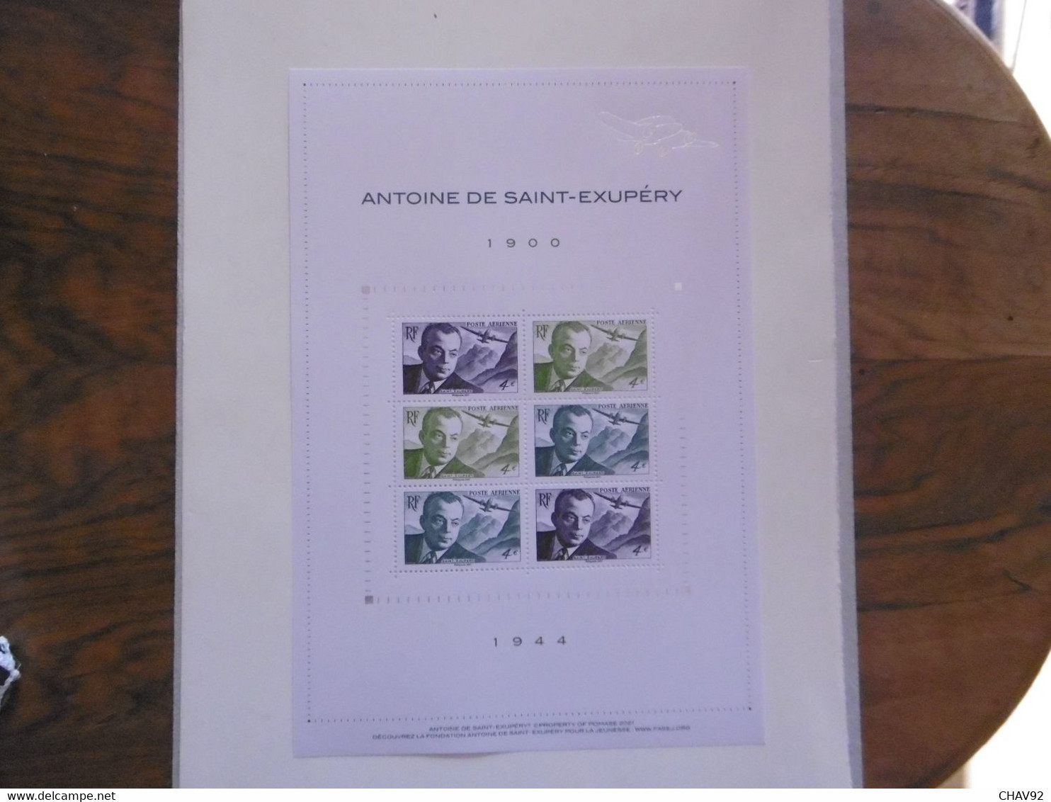 FRANCE 2021   PA  F86 * *     BLOC ANTOINE DE SAINT EXUPERY 1900/1944  HORS ABONNEMENT   LUXE - 1960-.... Nuevos