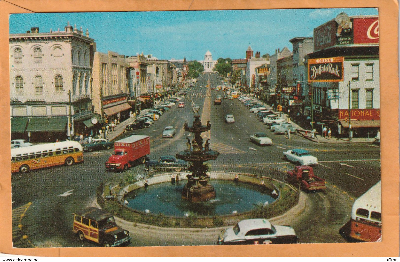 Montgomery Al Coca Cola Advertising Sign Old Postcard - Montgomery