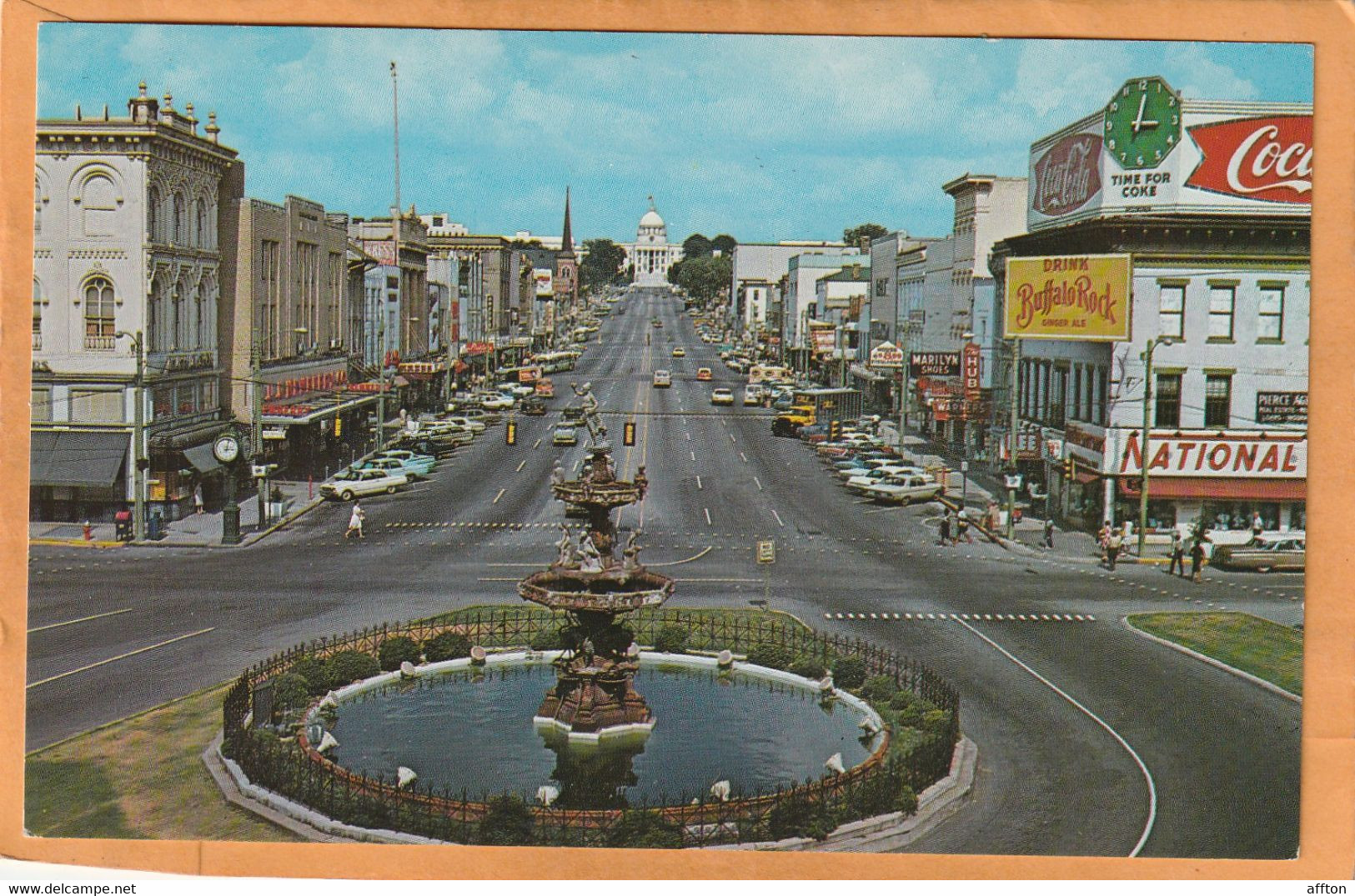 Montgomery Al Coca Cola Advertising Sign Old Postcard - Montgomery