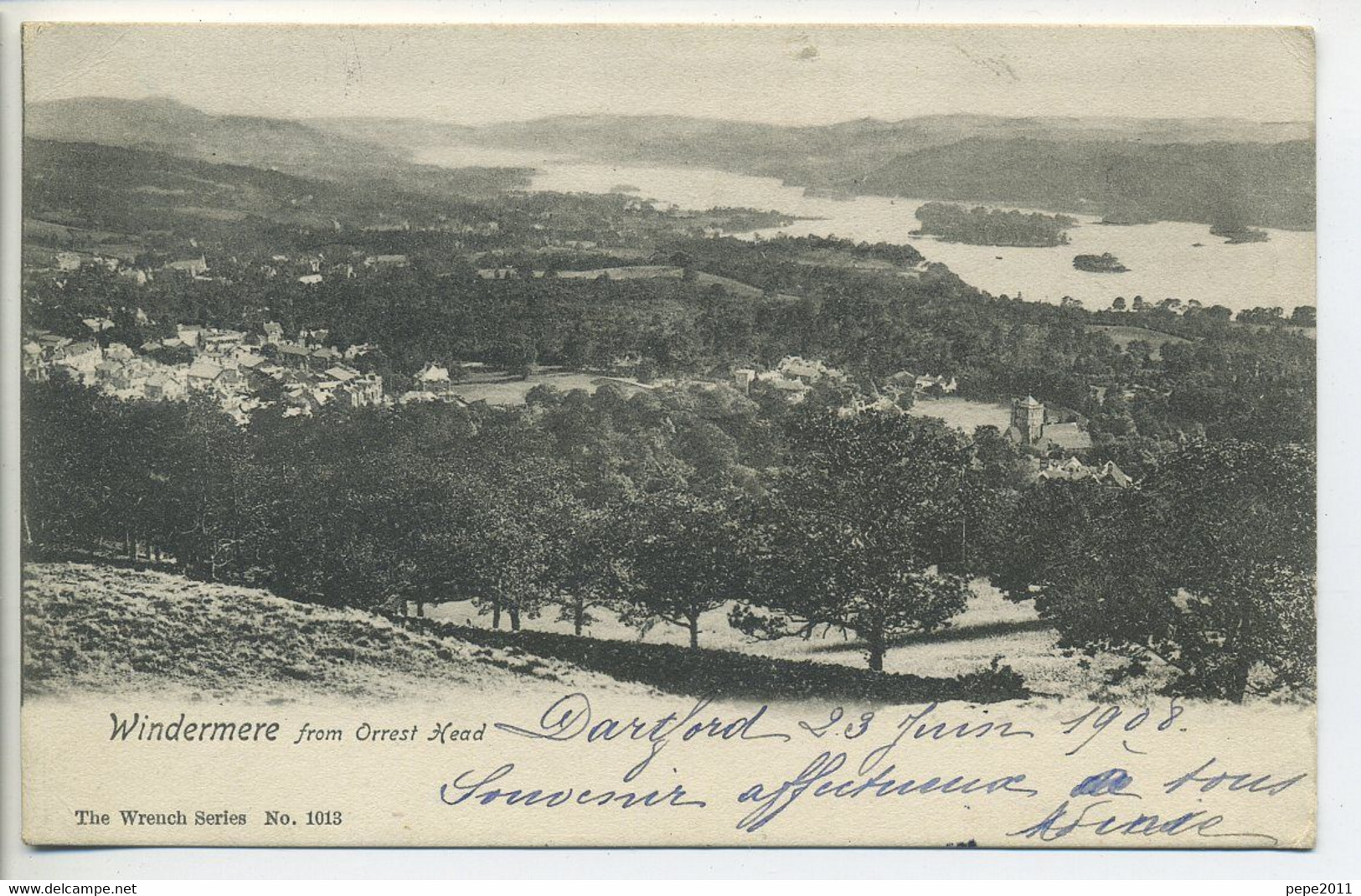 CPA  Angleterre WINDERMERE From Orrest Head - Windermere