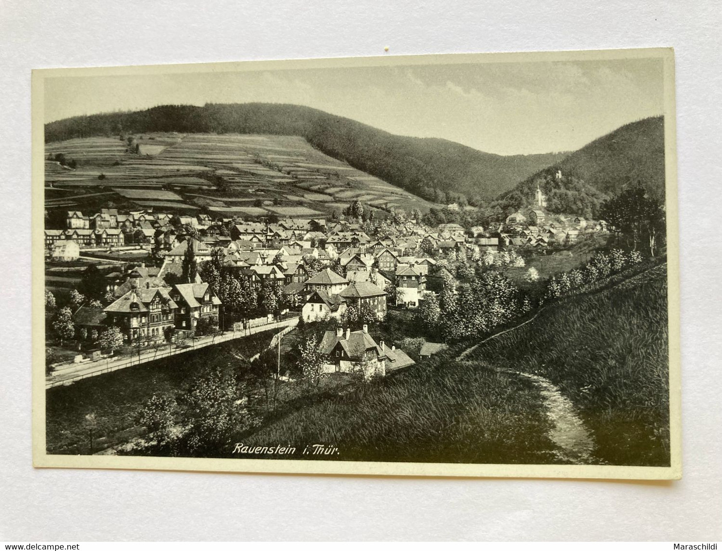 Rauenstein I. Thüringen,  Panorama, Gelaufen - Sonneberg