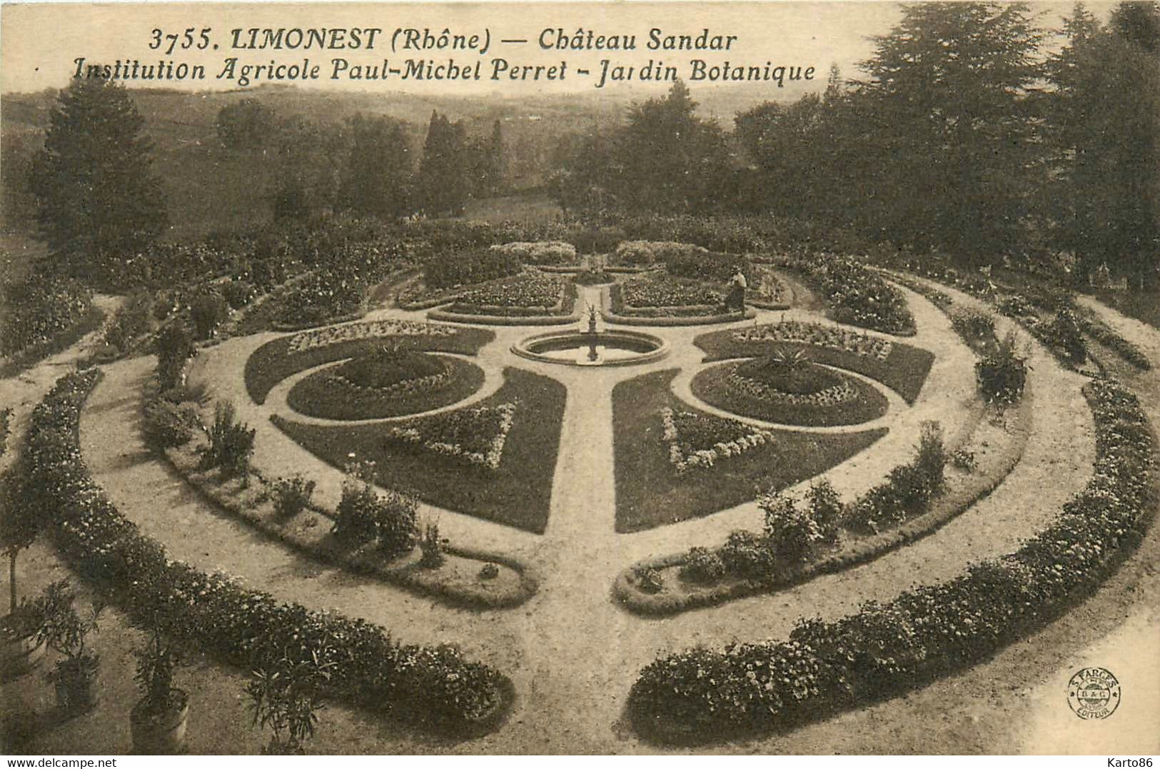 Limonest * Le Château Sandar * Institution Agricole Paul Michel PERRET * Le Jardin Botanique * école - Limonest