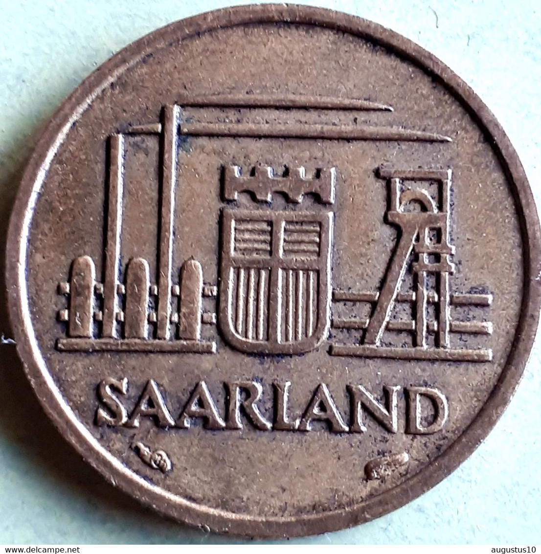 SARRE / SAARLAND: 10 FRANCS 1954  KM 1 - Andere & Zonder Classificatie