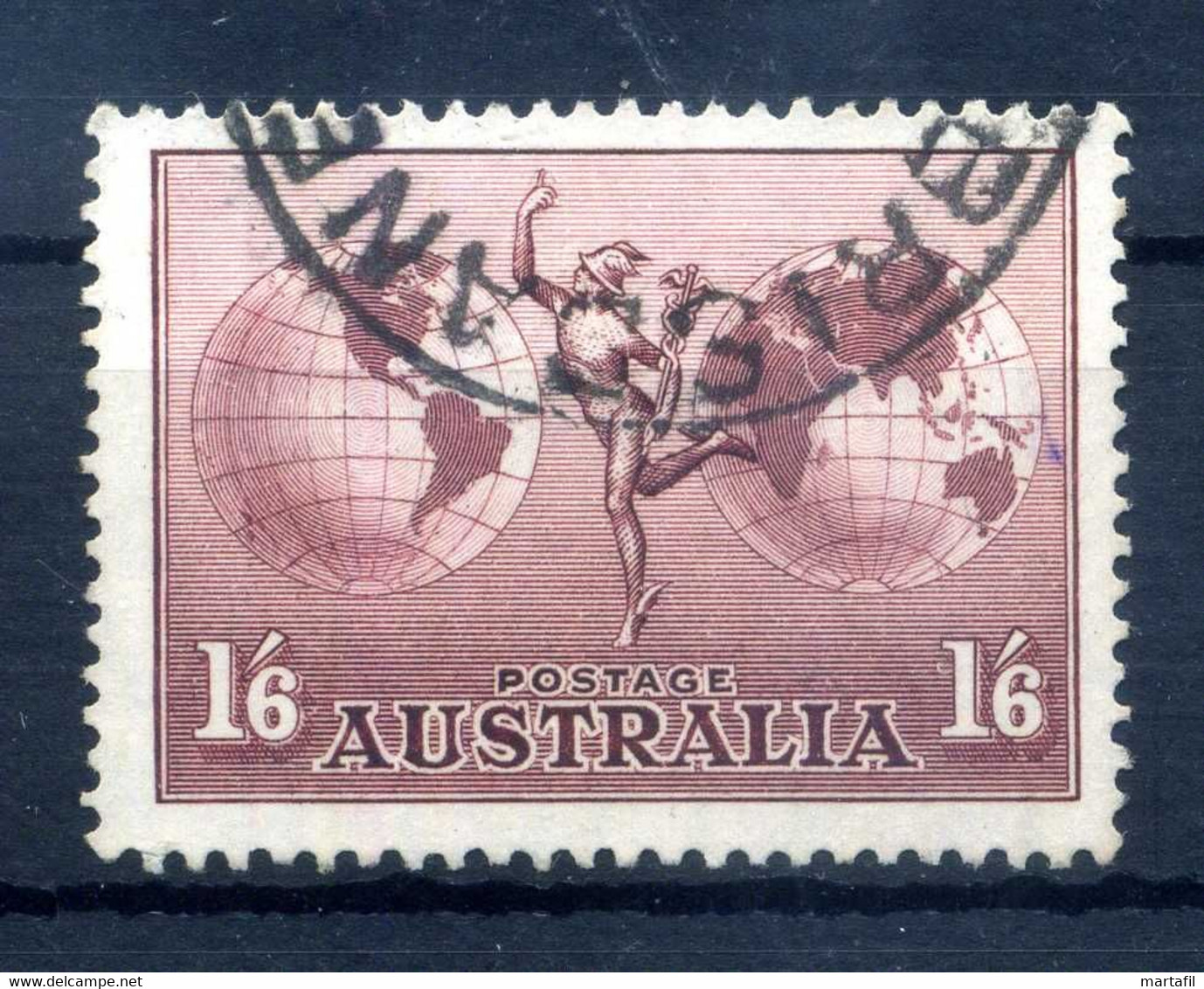 1937 AUSTRALIA SET USATO N.164 Mercurio Filigrana VI - Used Stamps