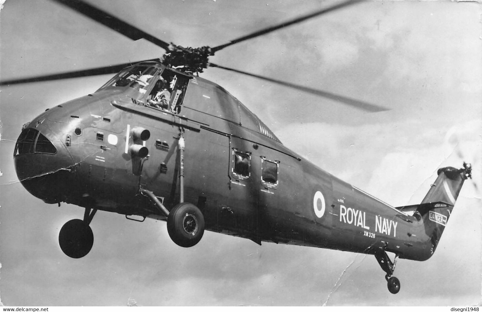 10167 "ELICOTTERO - WESTAND WESSEX - ROYAL NAVI" VEDUTA. CART SPED 1965 - NOTIZIE - Helicopters