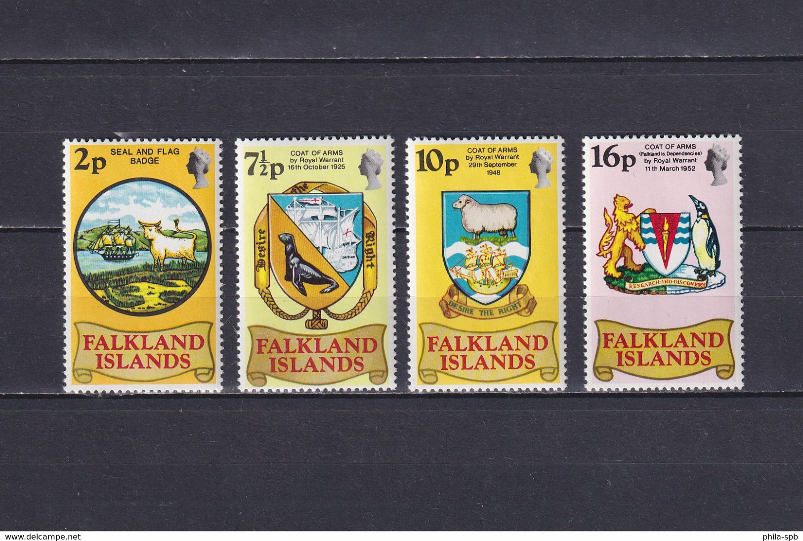 FALKLAND 1976, Mi# 236-239, Emblems, Animals, MNH - Islas Malvinas