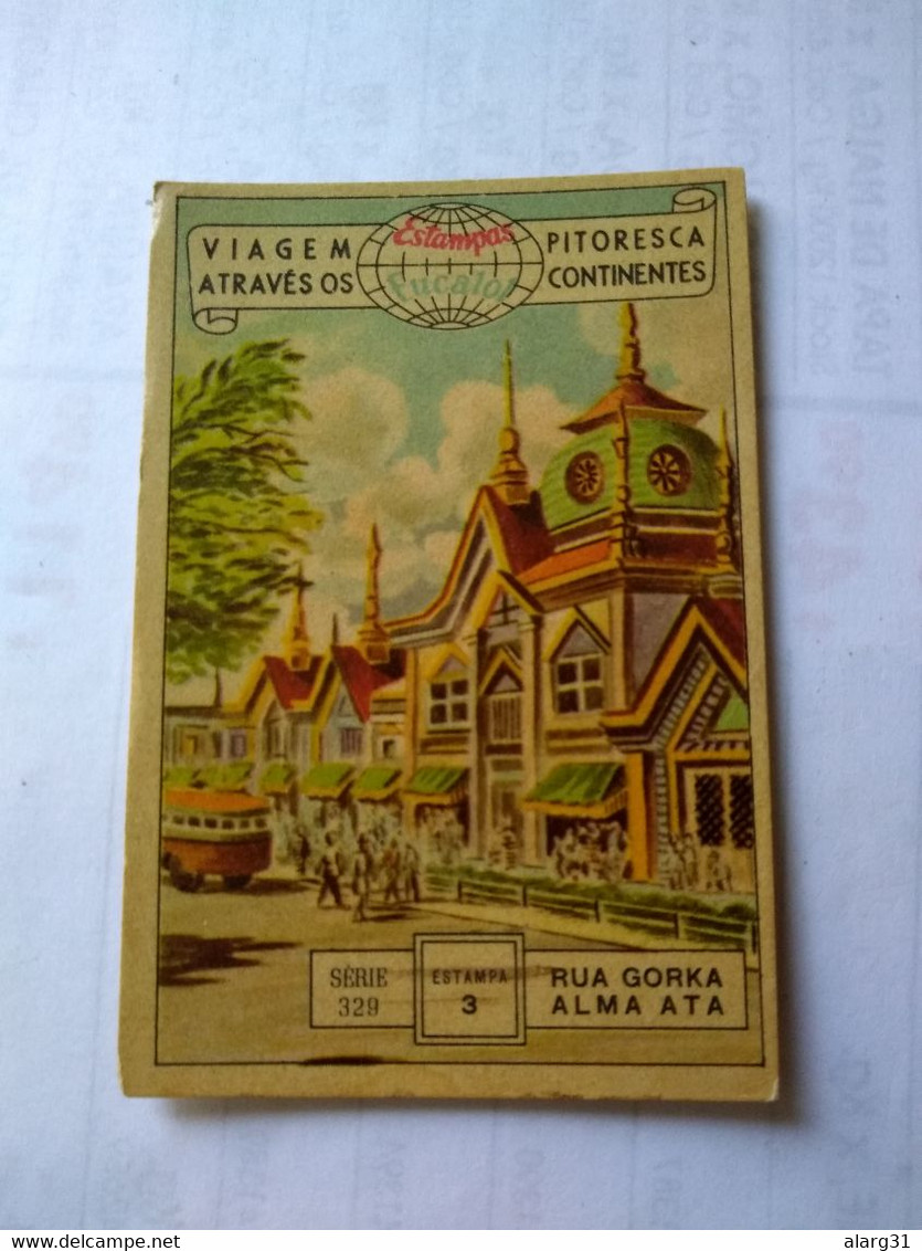 Kazakhstan..eucalol SOAP Cromo No Postcards(2).gorka Street.almaty..6*9cmts.rare Reprint 1957.better Condition.. - Kazakhstan