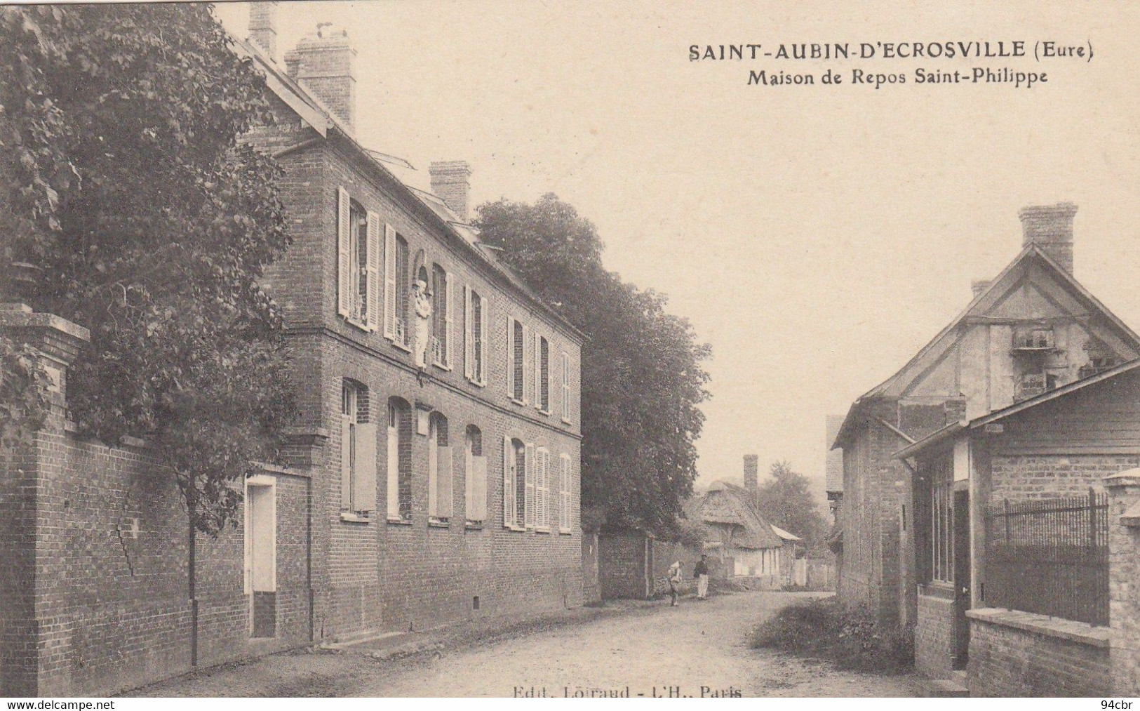 CPA (27) SAINT   AUBIN D ECROSVILLE Maison De Repos Saint Philippe - Saint-Aubin-d'Ecrosville