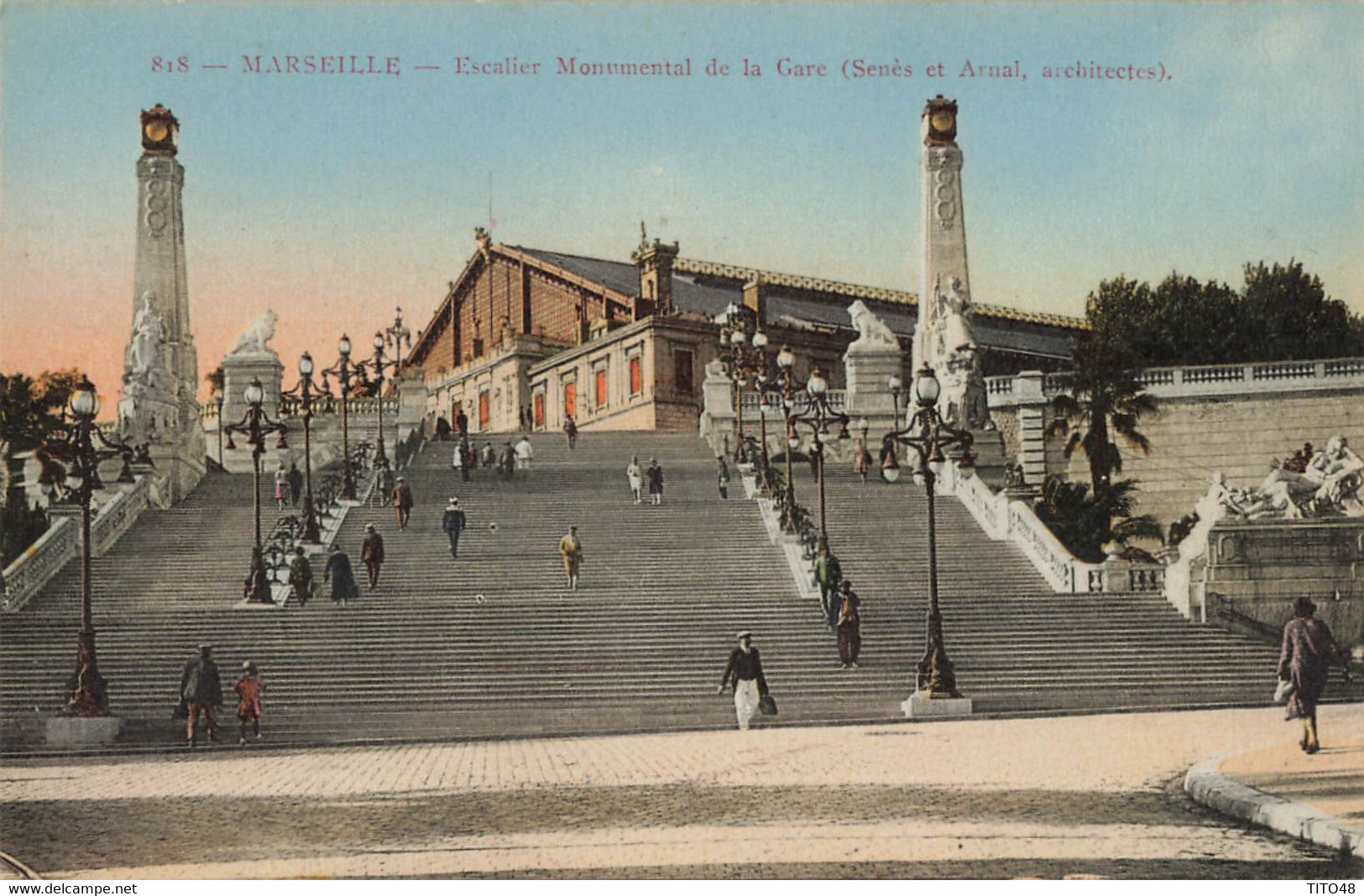 France (13 Marseille) - Escalier Monumental De La Gare - Quartier De La Gare, Belle De Mai, Plombières