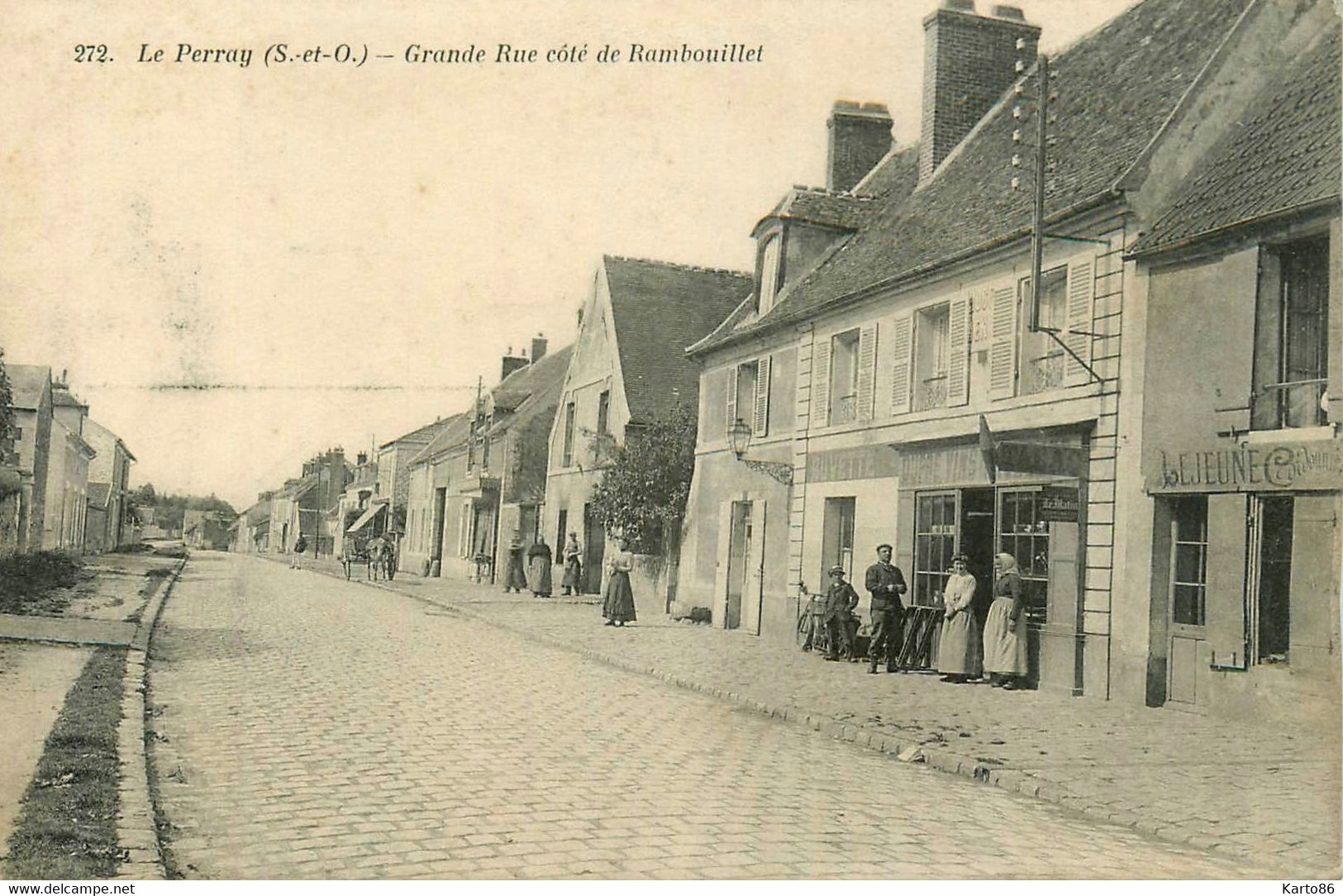 Le Perray En Yvelines * Débit De Tabac Tabacs TABAC Vins DUPRE Buvette , Grande Rue Côté De Rambouillet * LEJEUNE - Le Perray En Yvelines