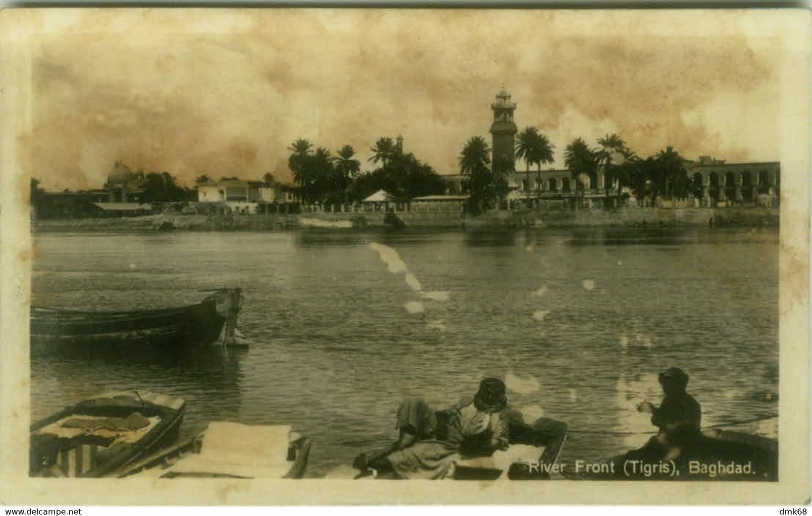 IRAQ - BAGHDAD - RIVER FRONT - TIGRIS - EDIT BOESINGER & CO. MAILED 1932 - RARE (11738) - Iraq