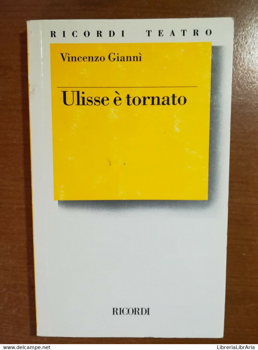 Ulisse è Tornato - Vincenzo Giannì - Ricordi - 1996 - M - Kunst, Architectuur