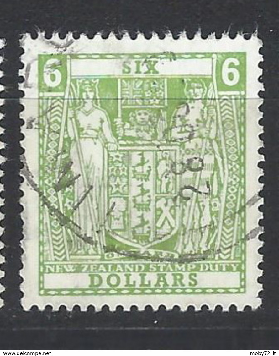 Nuova Zelanda - 1986 - Usato/used - Fiscali - Stempelmarken - Mi N. 86 - Fiscaux-postaux