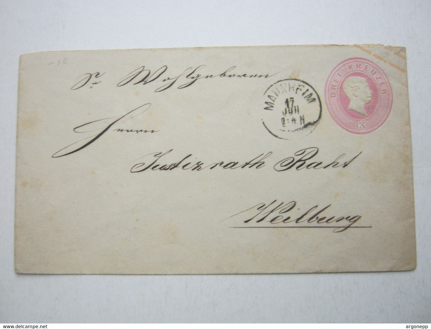 MANNHEIM , Klarer Stempel Auf Ganzsache - Postal  Stationery