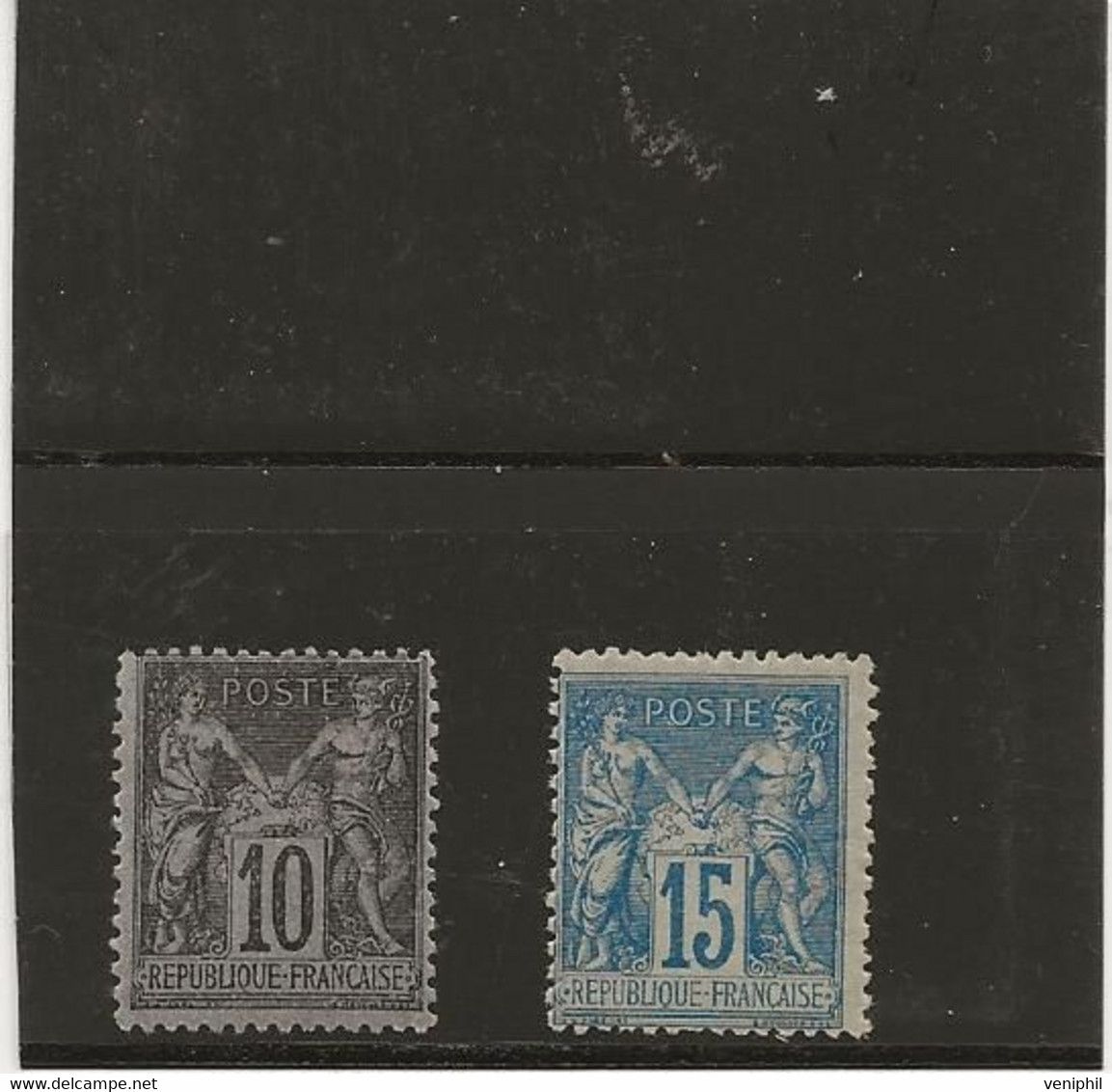 TYPE SAGE N° 89 ET 90 NEUF SANS CHARNIERE - ANNEE 1877-78 - COTE : 180 € - 1876-1878 Sage (Tipo I)