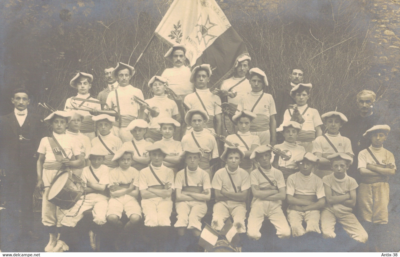 K37 - 38 - PONTCHARRA-SUR-BREDA - Isère - Carte Photo - La Fanfare De L'Espérance De Bayard - Pontcharra