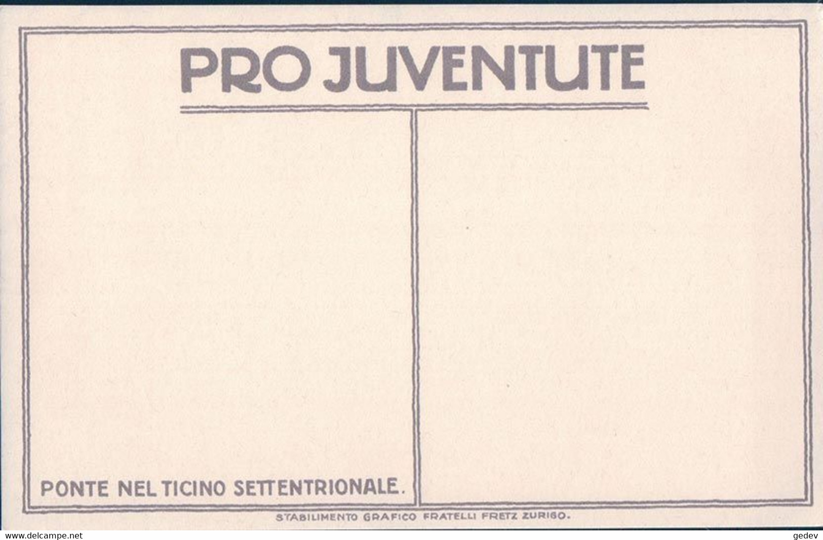 Moos Karl, Ponte Nel Ticino Settentrionale, Cavalier, Carte Pro Juventute, Litho (2814) - Moos, Carl