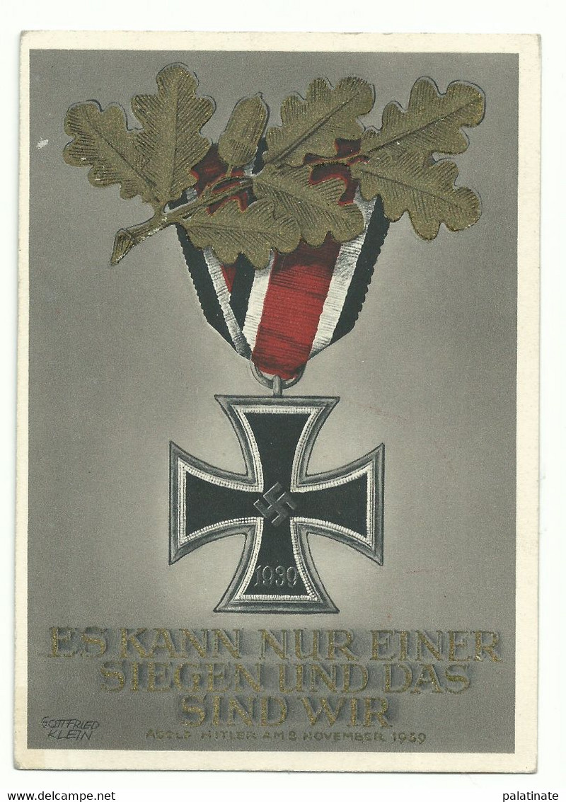 DR Ganzsache P290 Eisernes Kreuz Ungelaufen Sonderstempel 1940 - Andere & Zonder Classificatie