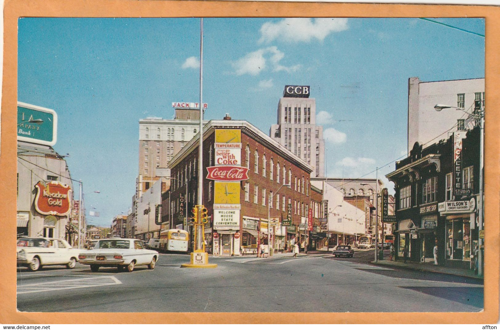 Durham NC Coca Cola Advertising Sign Old Postcard - Durham