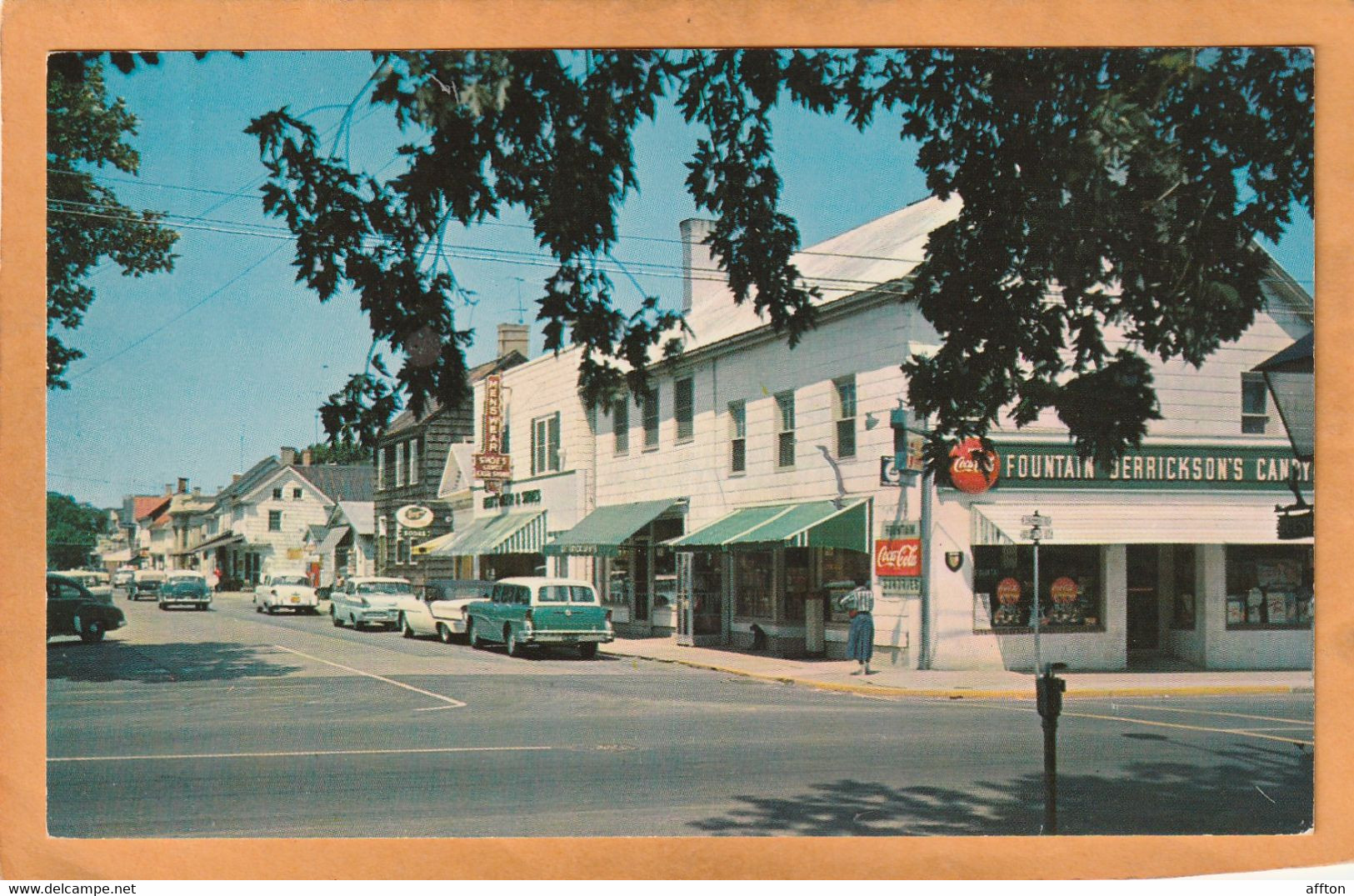 Lewes DE Coca Cola Advertising Sign Old Postcard - Autres & Non Classés