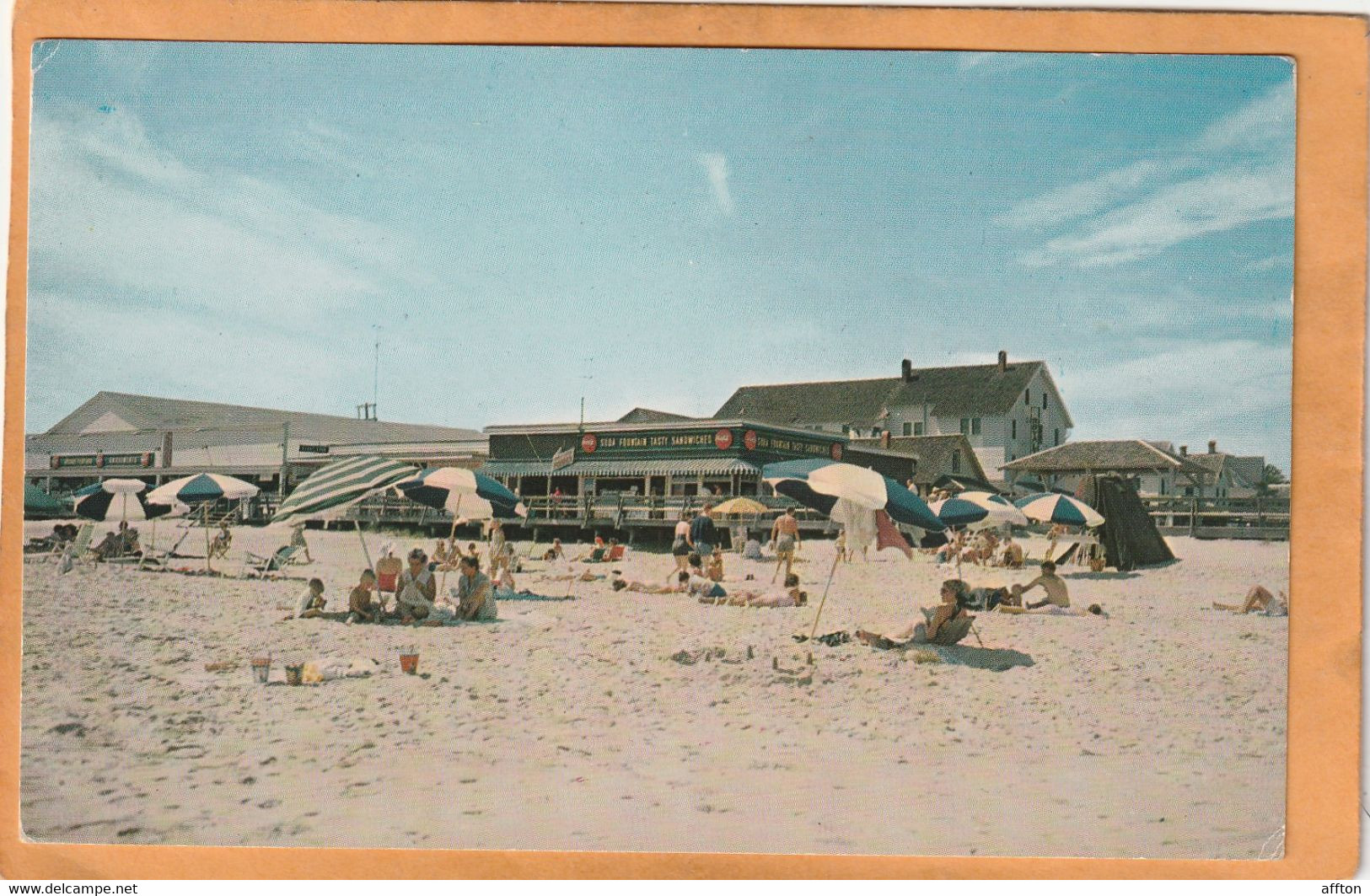 Rehoboth Beach DE Coca Cola Advertising Sign Old Postcard - Andere & Zonder Classificatie