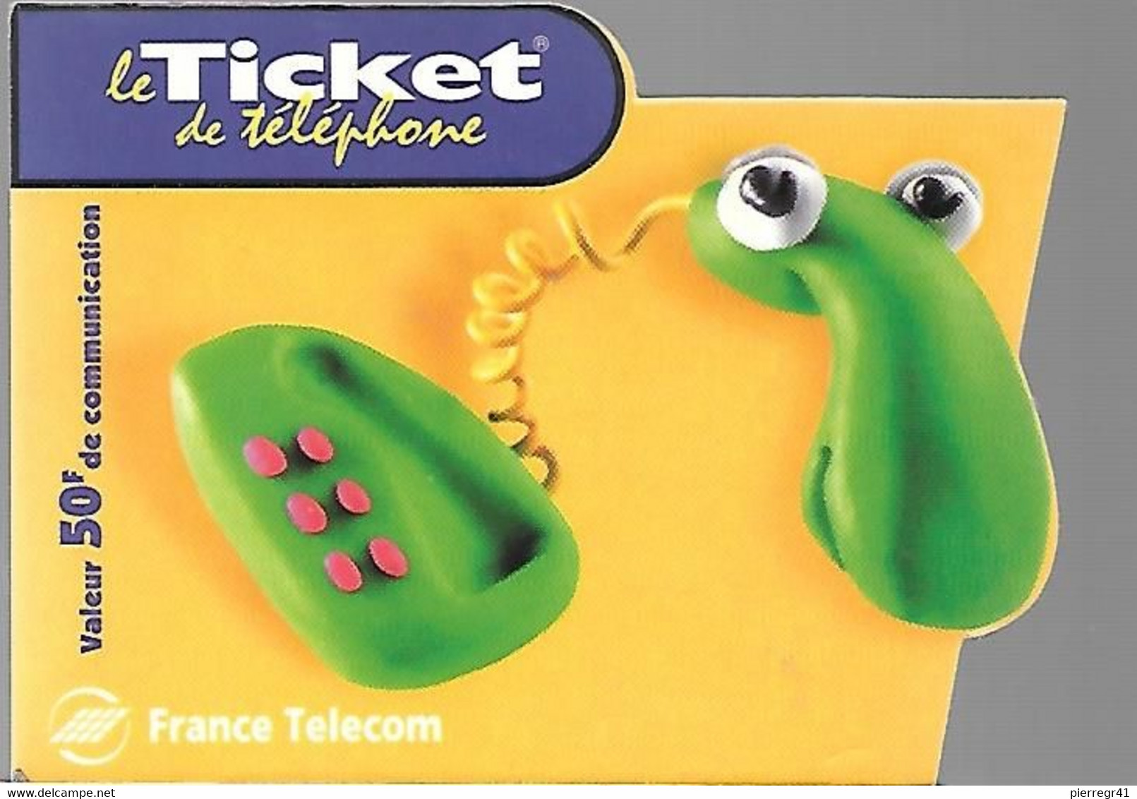 TICKET² TELEPHONE-PUBLIC-FRANCE-TK-PU7-50F-GIRAFE-Ex 30/04/2000-GRATTE-Epais-TBE/LUXE-TRES RARE(Cote 150€) - Billetes FT