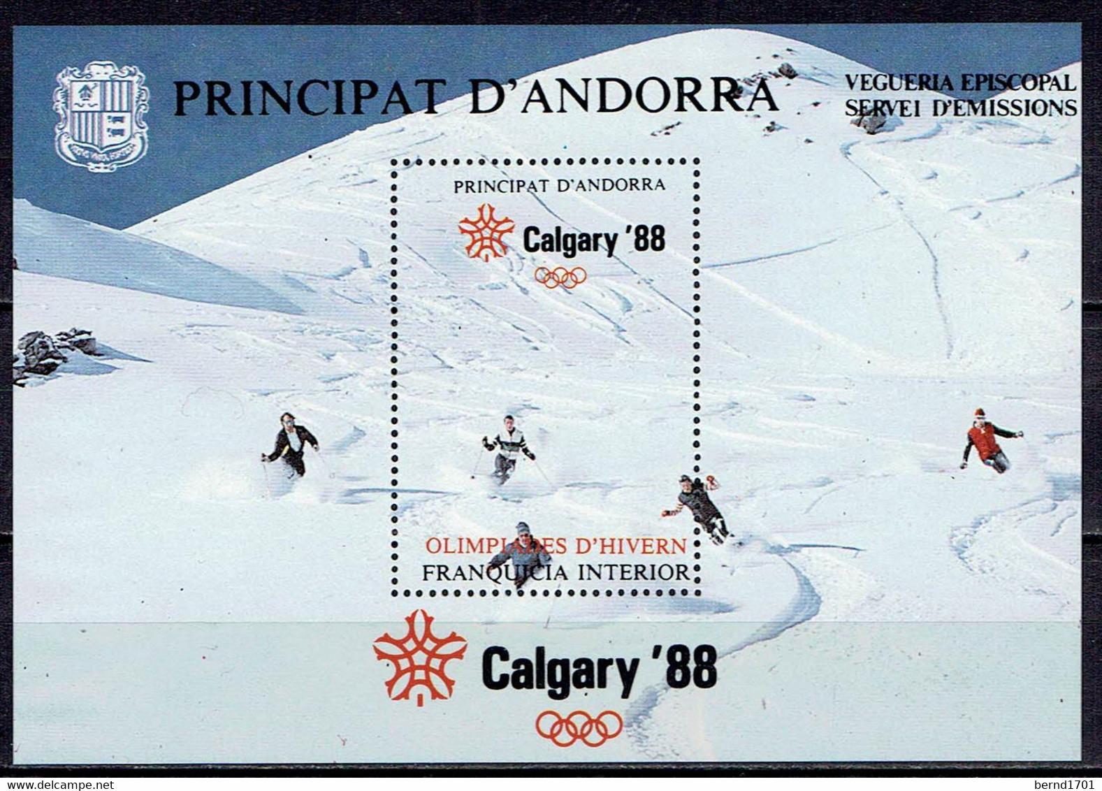 Andorra - VIGNETTE (h402) - Invierno 1988: Calgary