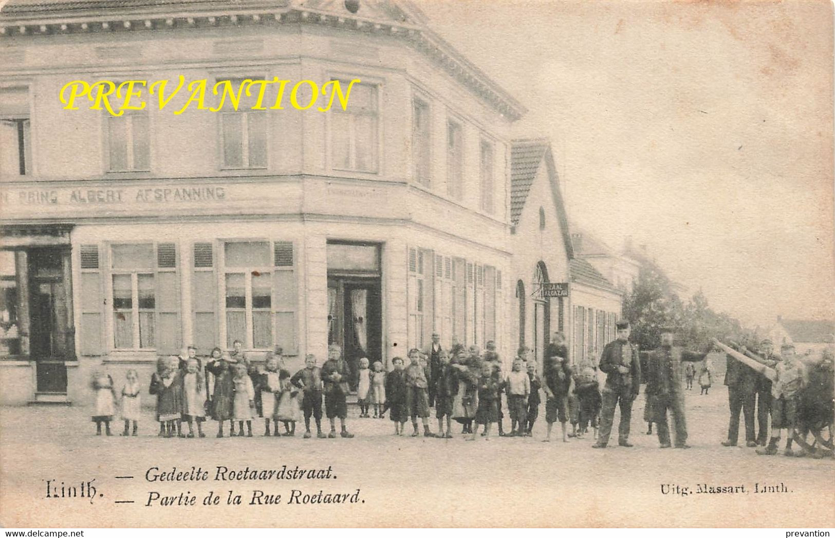 LINTH - Gedeelte Roetaardstraat - Partie De La Rue Roetaard - Carte Très Animée Et Circulé En 1903 - Lint
